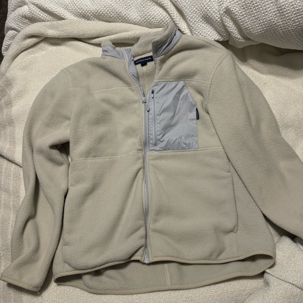 Mizzen+Main fleece pullover jacket